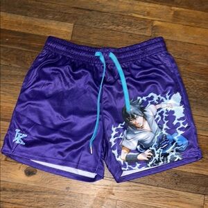 Purple Anime Graphic Boy’s Shorts